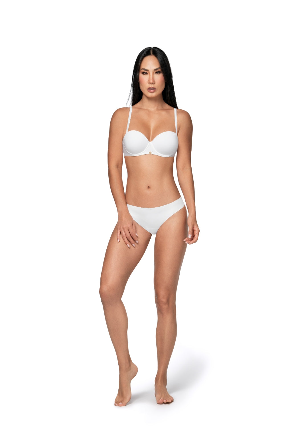 Brasilera Blanco Tejido Suave y Cómodo