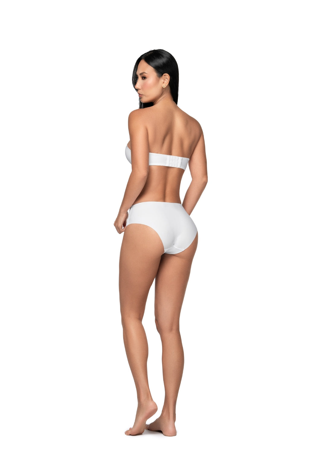 Panty Control Blanco Cintura Elástica sin Marcas