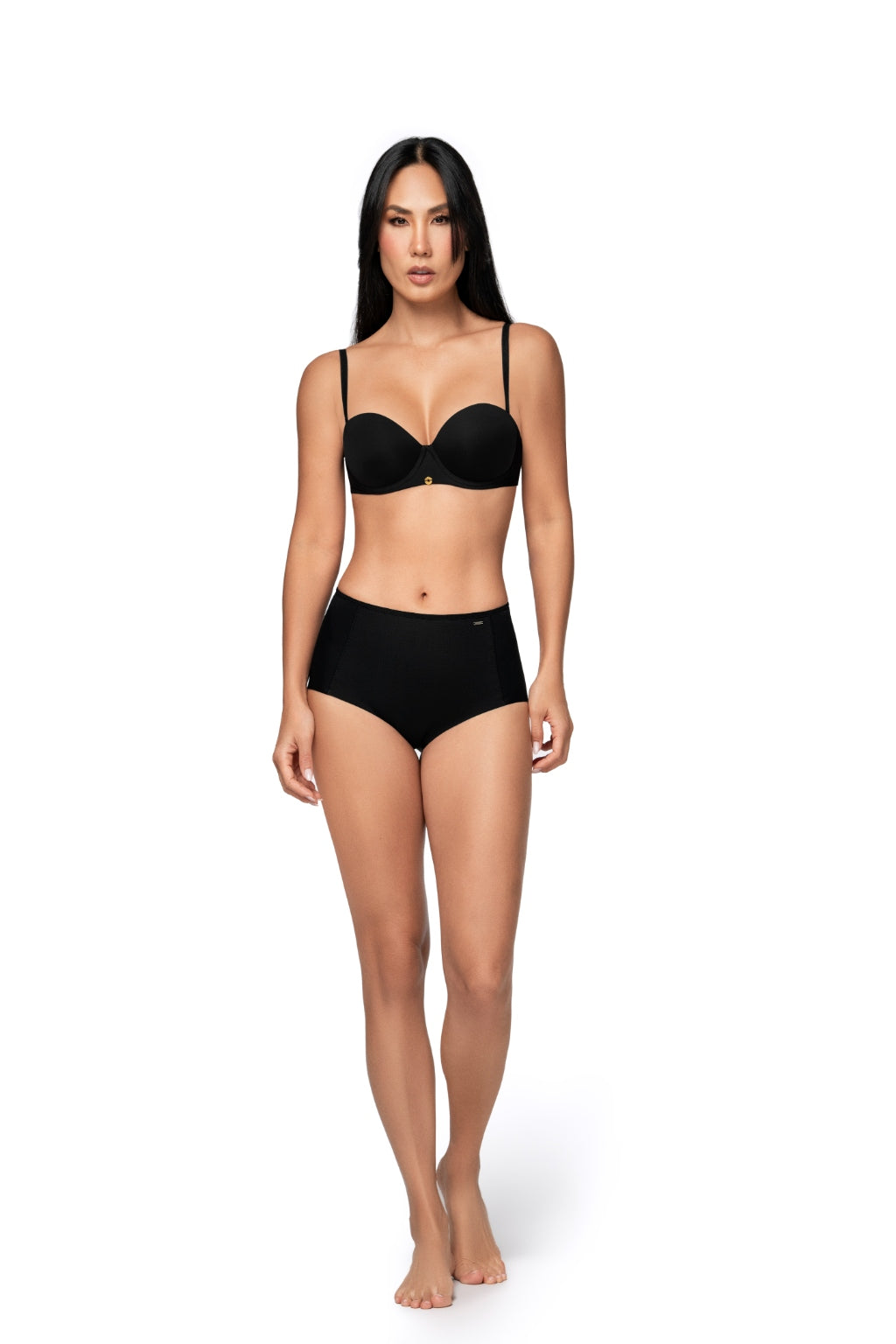 Panty Control Negro Cintura Elástica sin Marcas