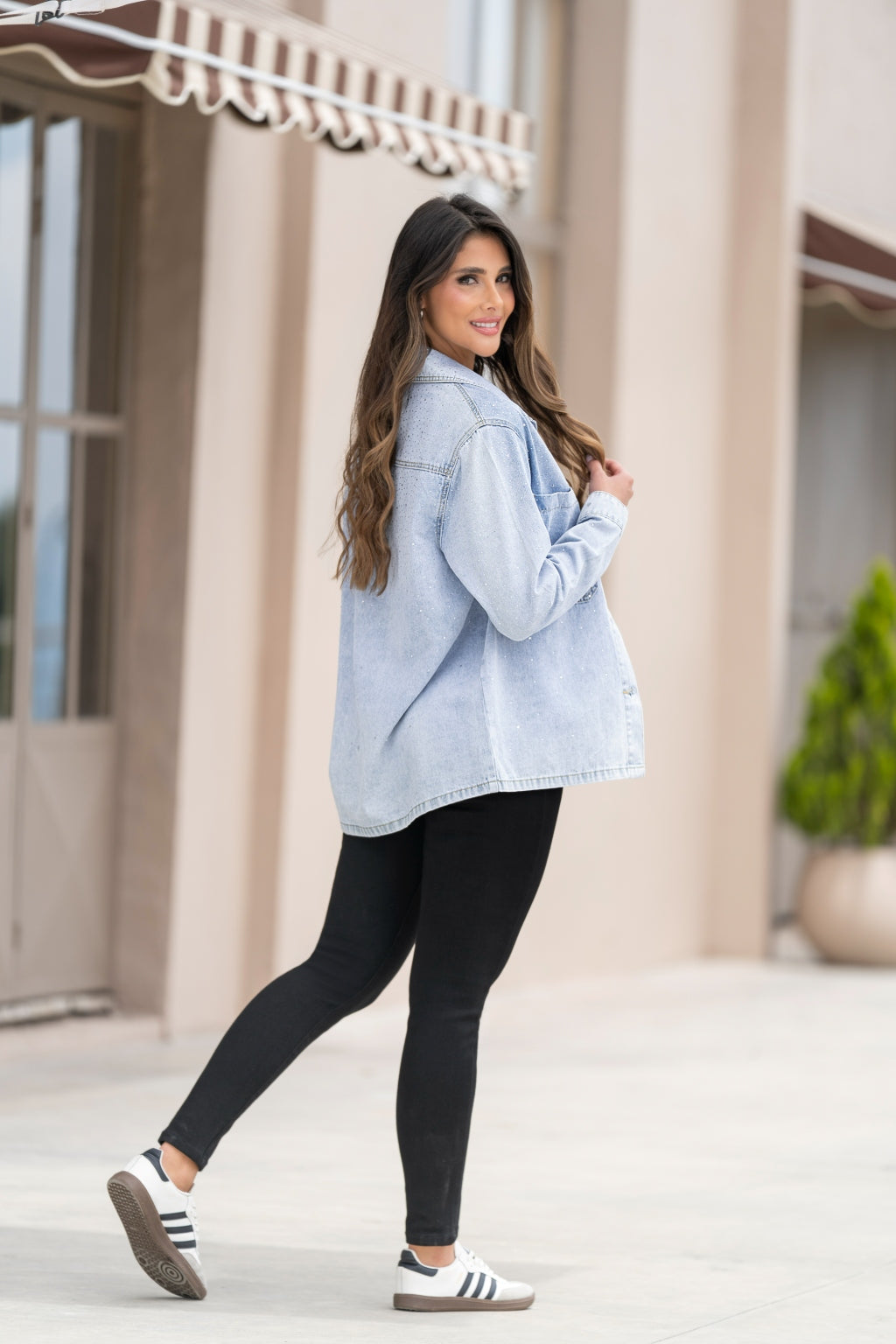 Chaqueta Manga Larga Azul Claro para mujer - Pretty Woman, vista adicional