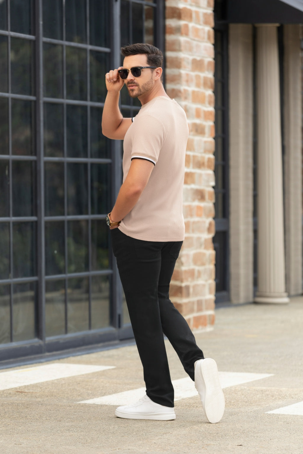 Jeans Bota Slim Negro para Hombre Boccelli - foto 2