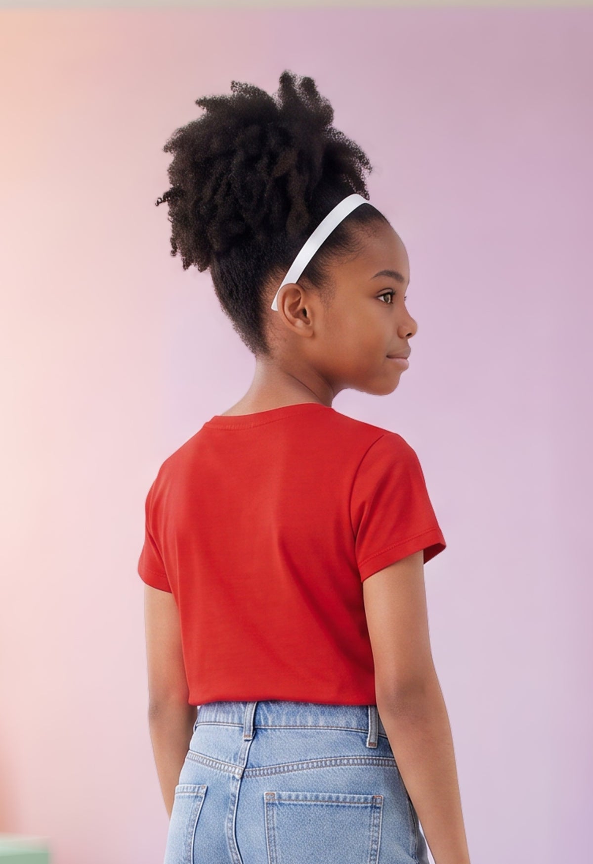 Camiseta de Niña Rojo