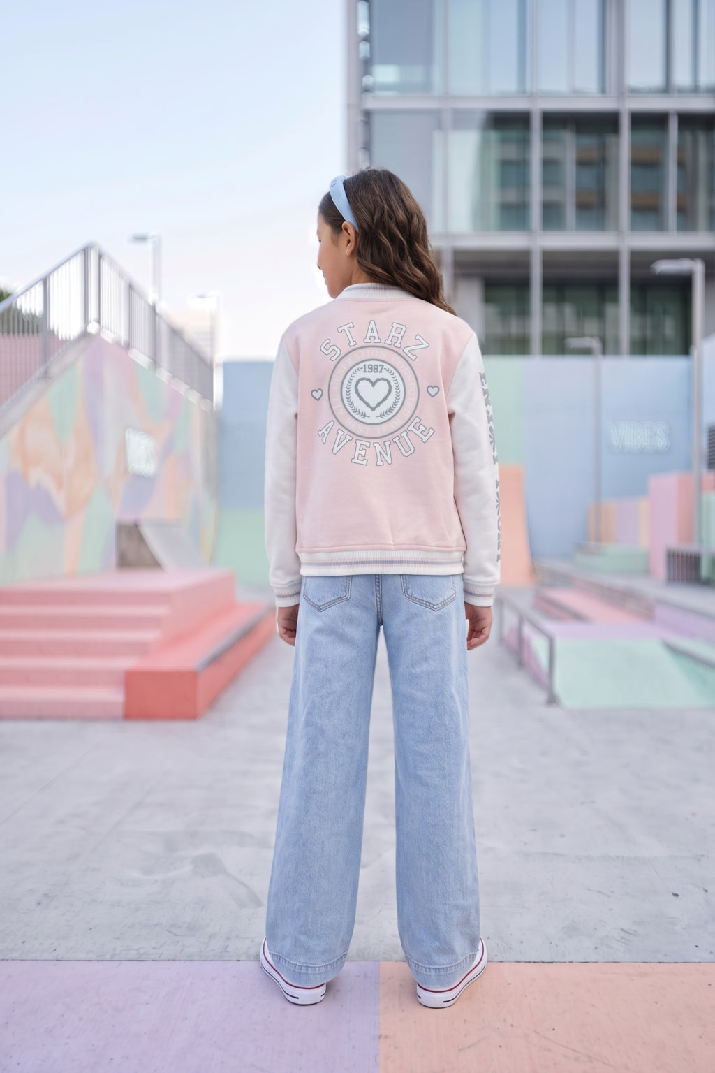 Jeans de Niña Estilo Wide Leg Starz Azul Claro