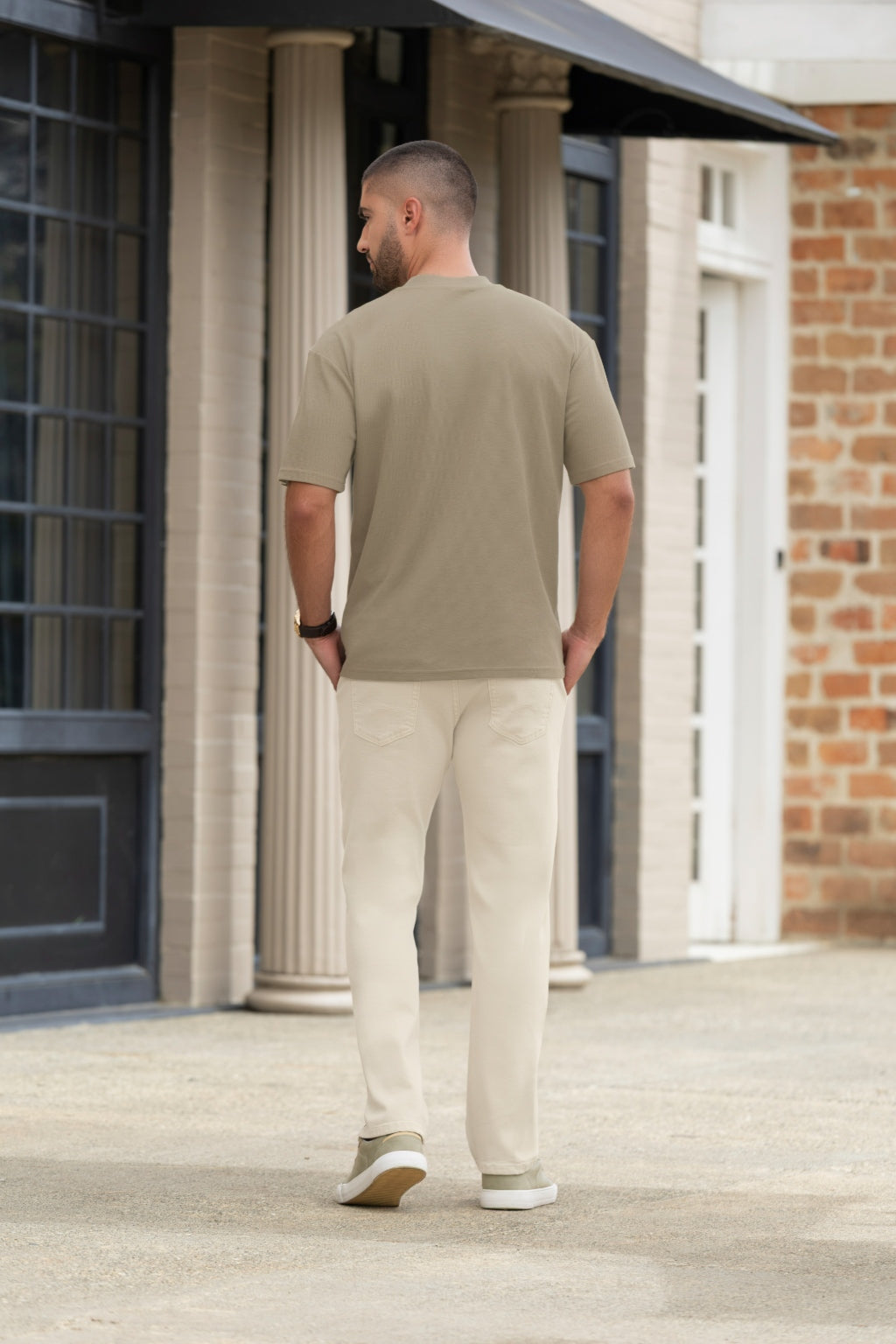 Camiseta Texturizada Verde para Hombre Boccelli - foto 2