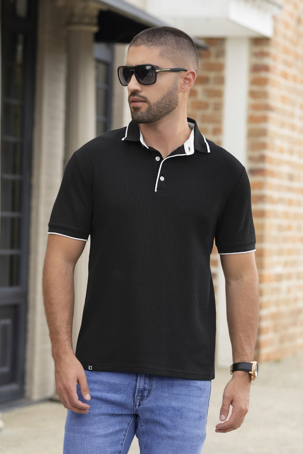 Jeans Bota Slim Azul para Hombre Boccelli - vista principal