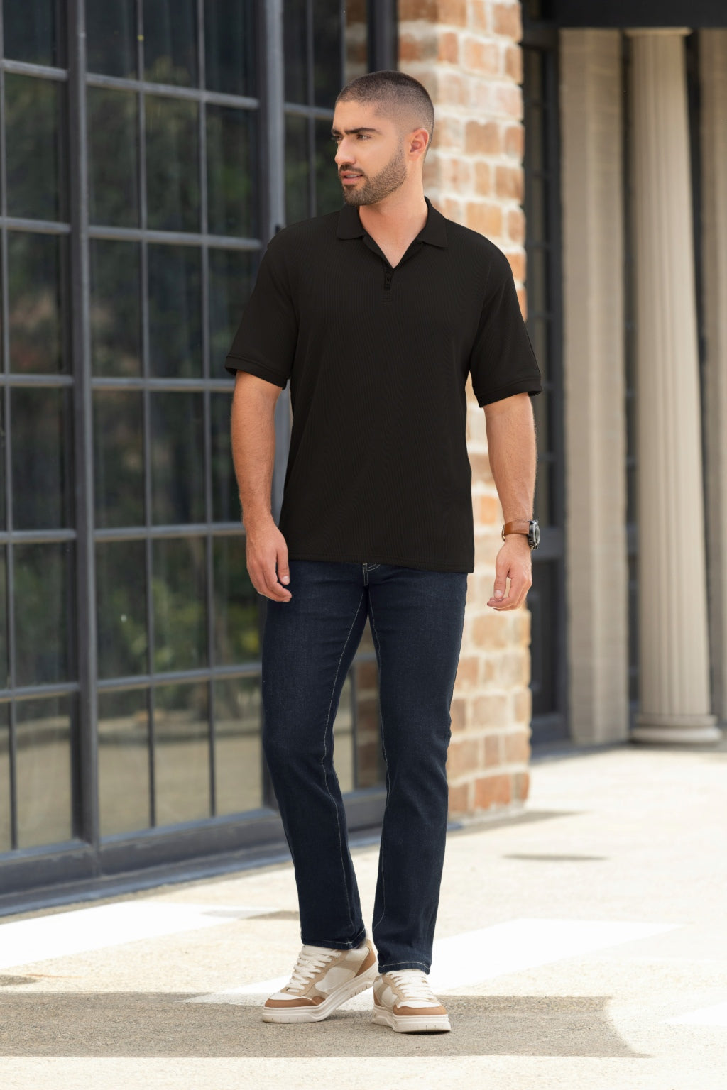 Jeans Bota Slim Azul para Hombre Boccelli - vista principal