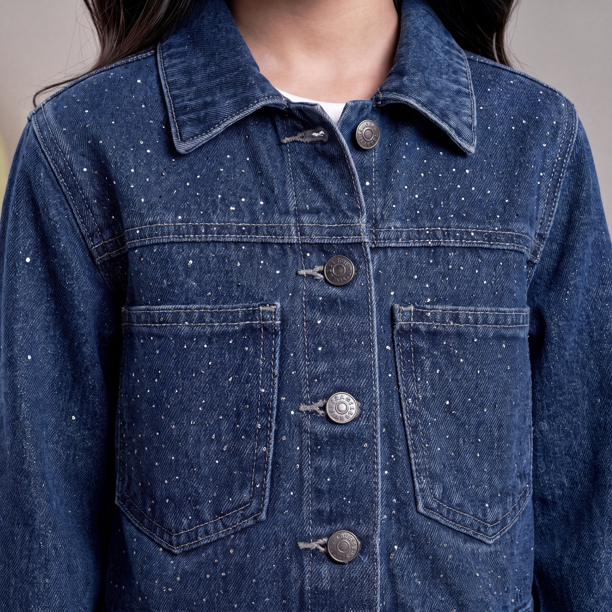 Chaqueta de Niña Azul Oscuro