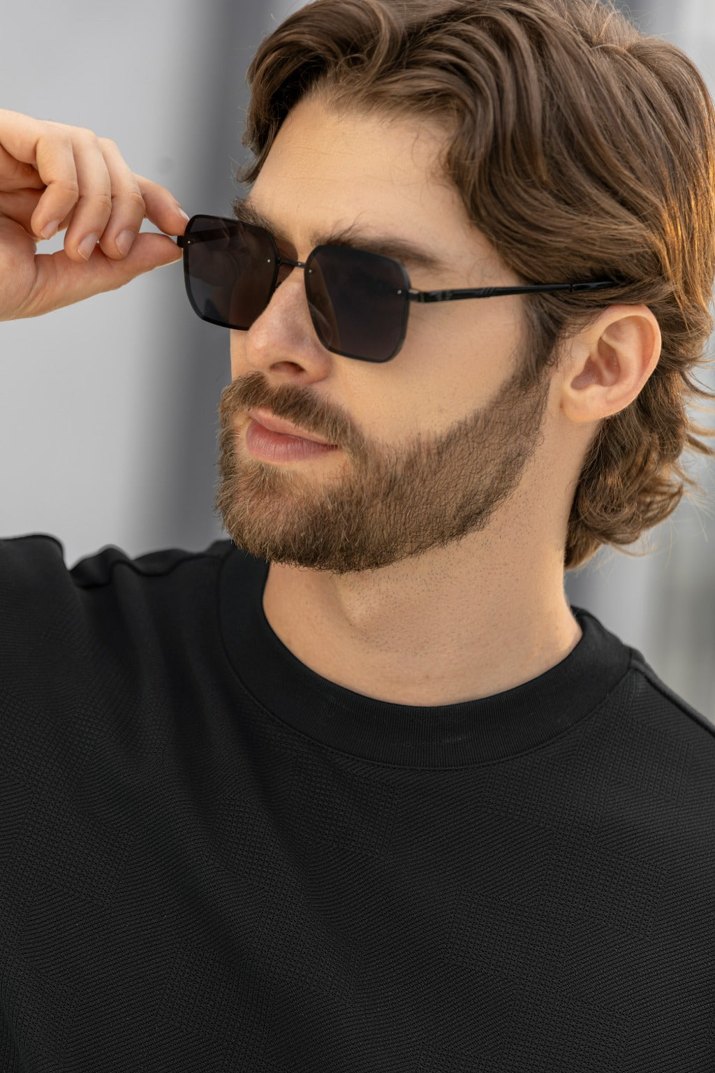 Camiseta Manga Corta Cuello Redondo Oversize Fit Tejida - Boccelli ropa para hombre, vista 2