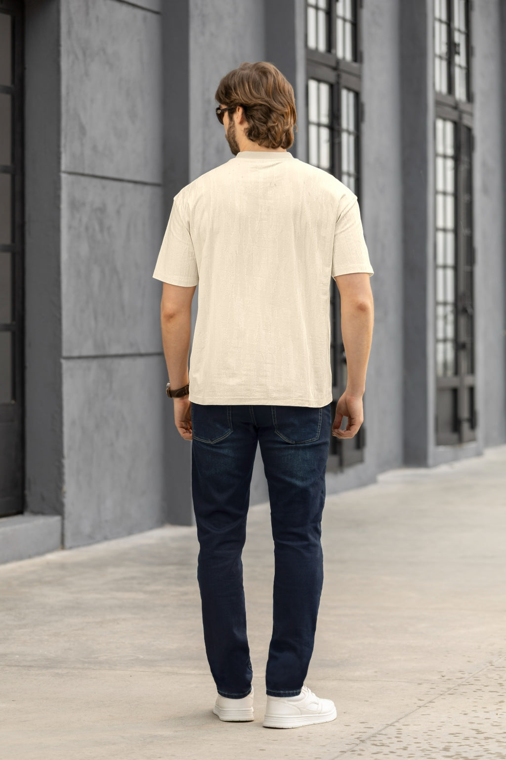 Jeans Bota Slim Bolsillos Delanteros y Traseros Demin - Boccelli ropa para hombre, vista 5