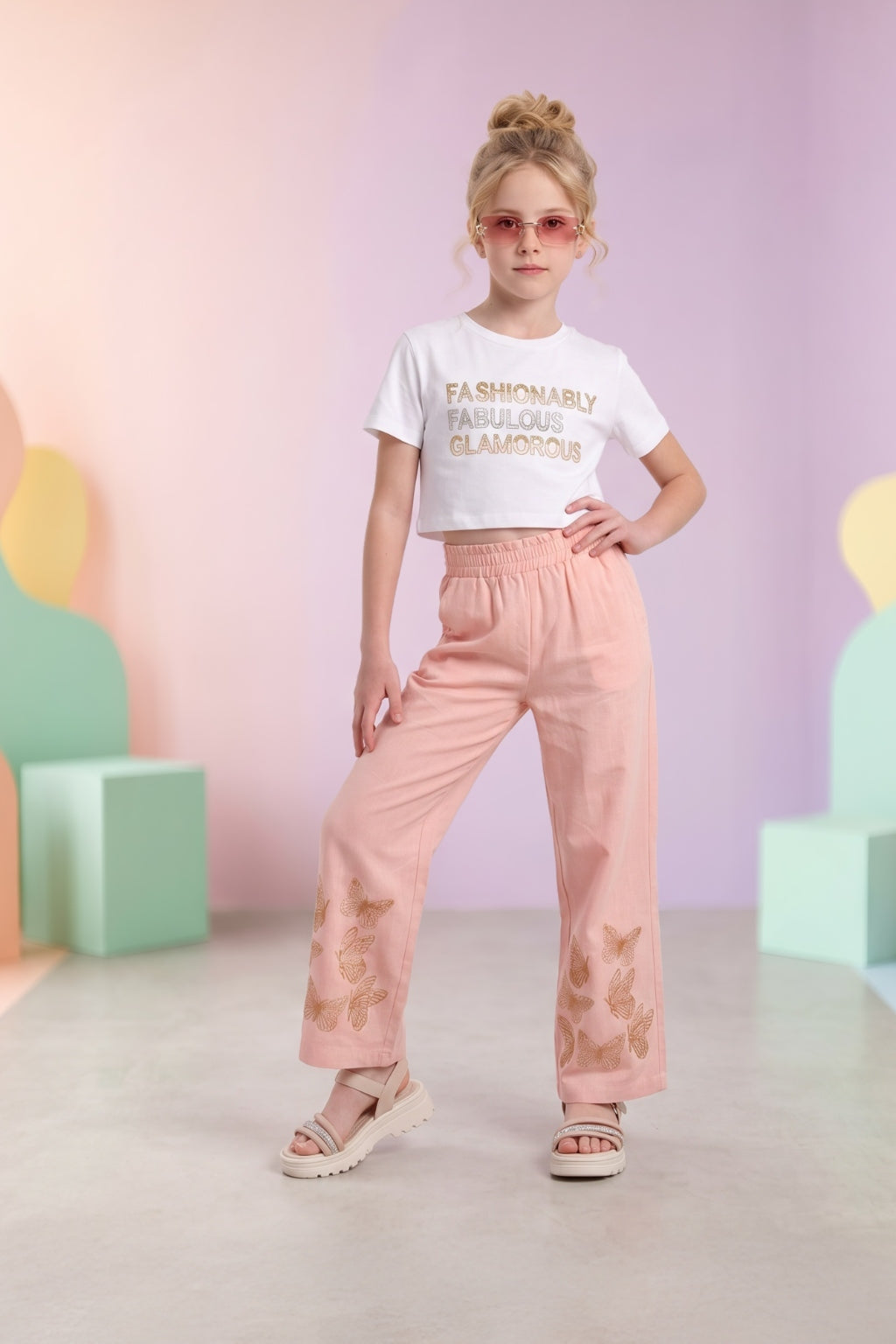 Pantalón de Niña Rosado