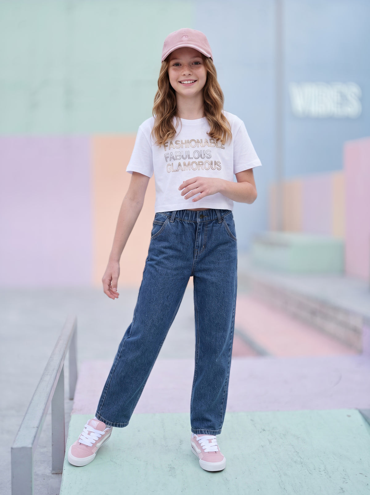Camiseta de Niña Manga Corta Off-White
