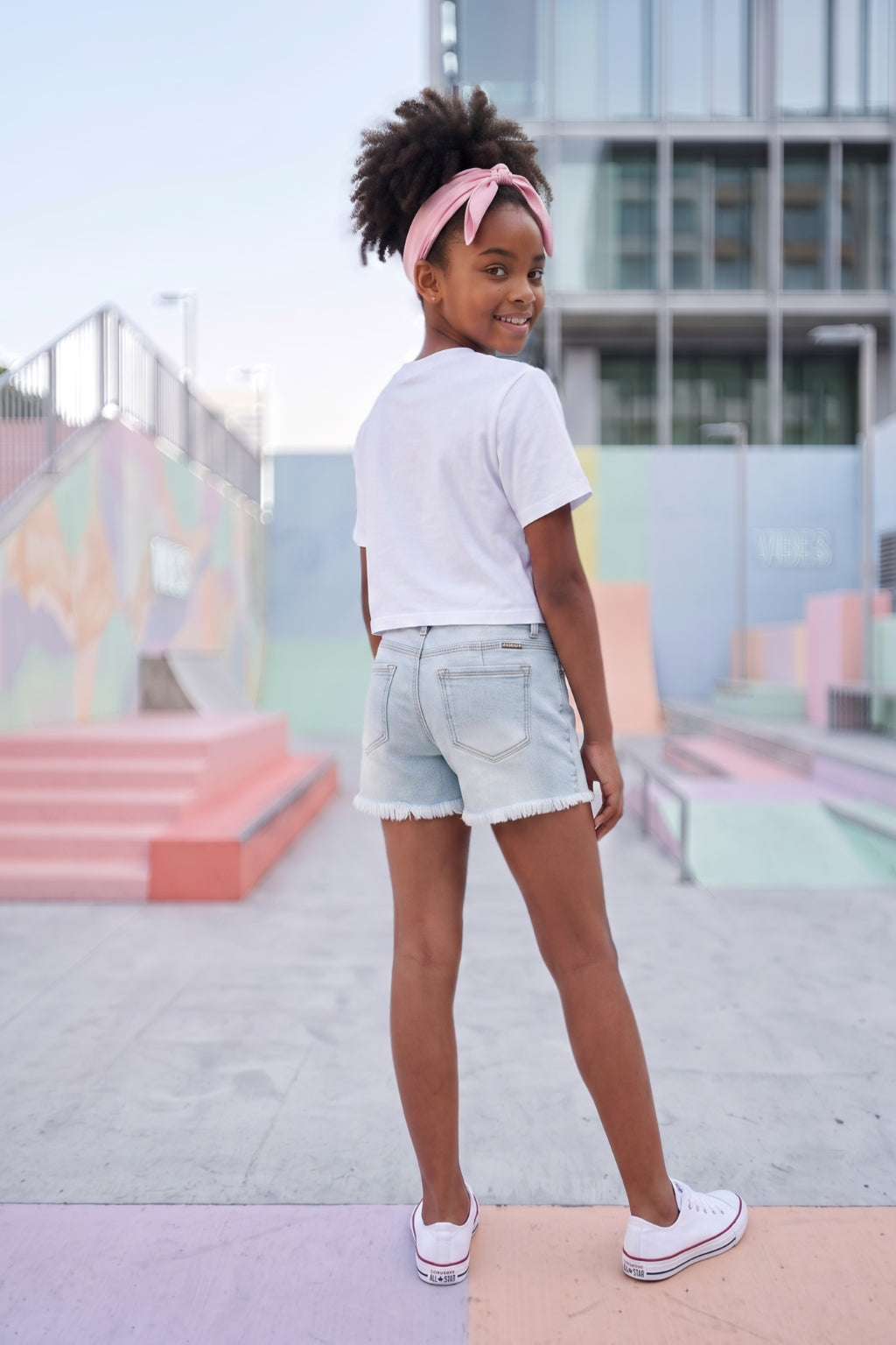 Short de Niña Azul Claro