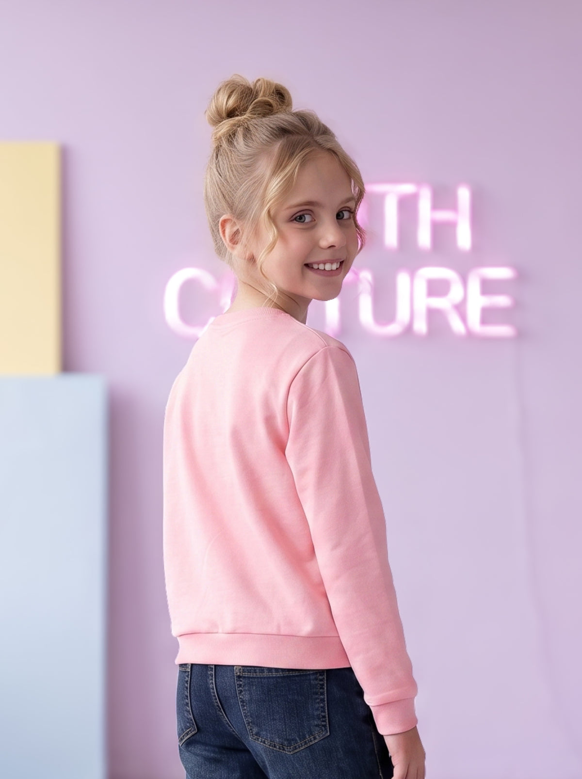 Sweater de Niña Manga Larga Starz Rosa
