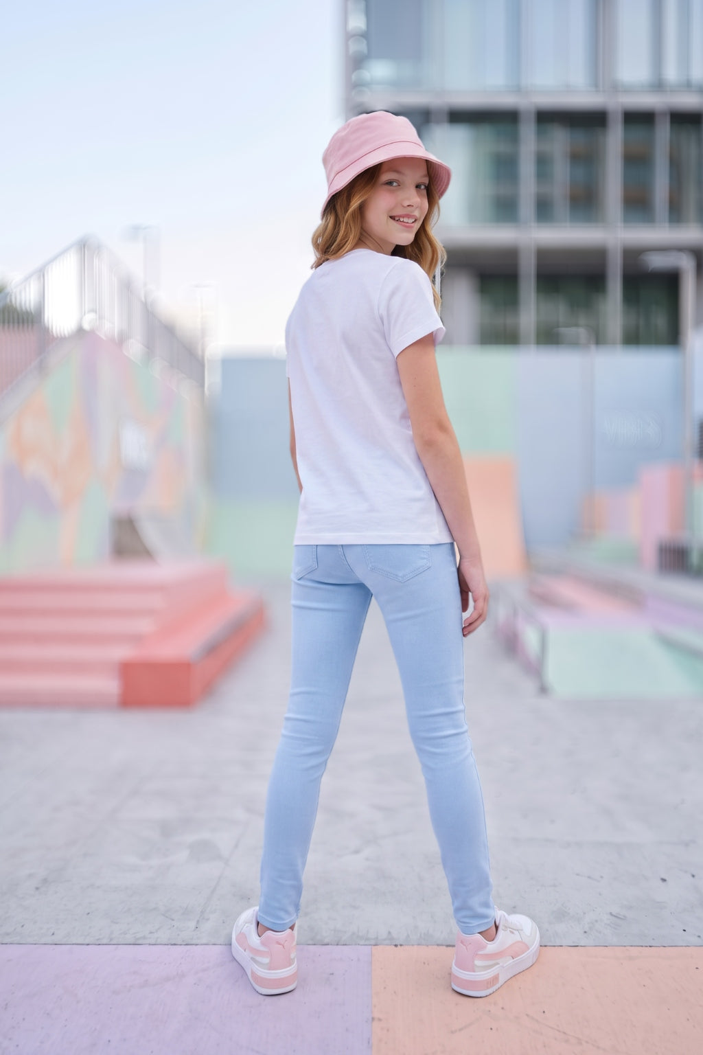 Camiseta de Niña Manga Corta Blanco