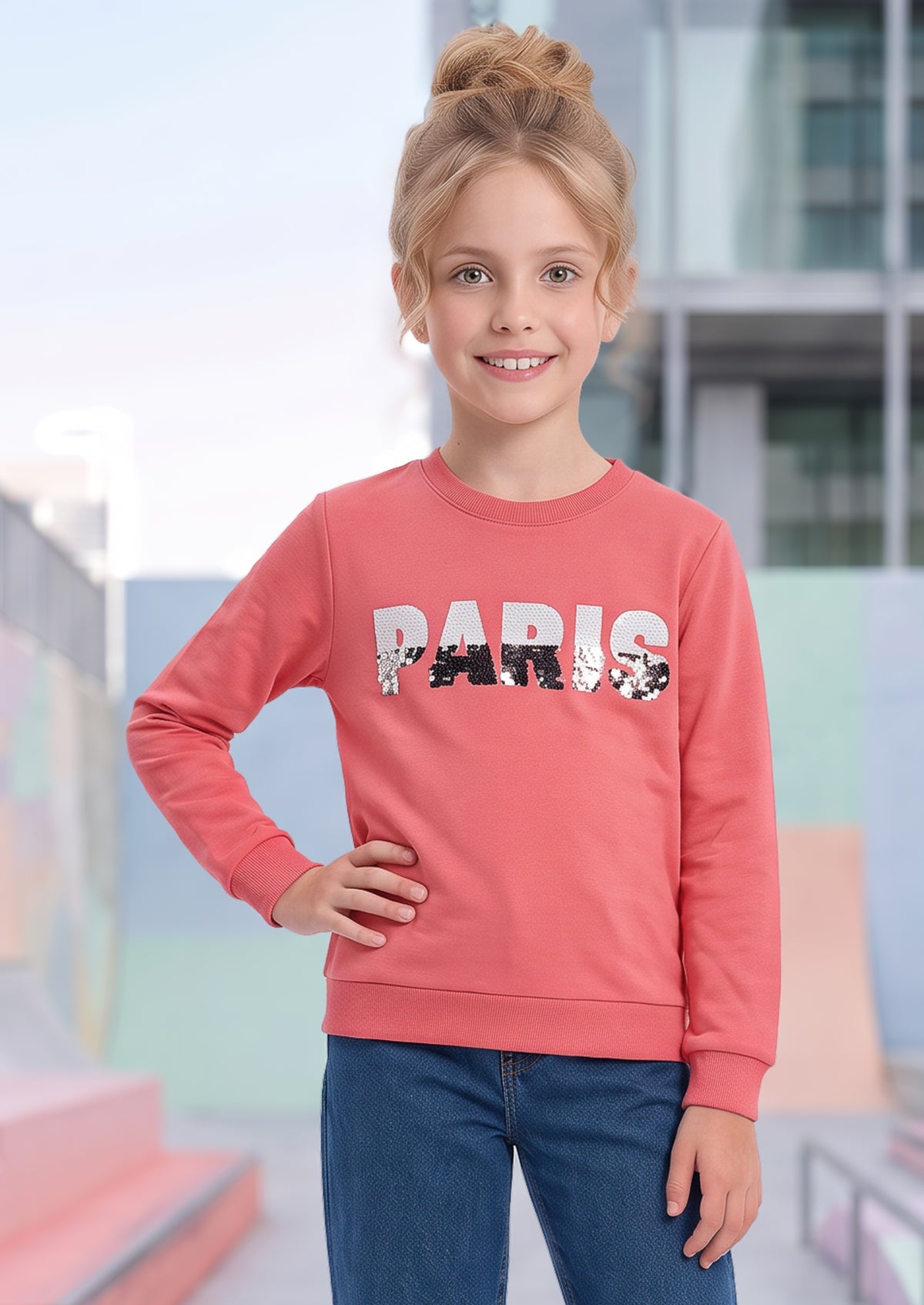 Sweater de Niña Manga Larga Starz Color Rosa