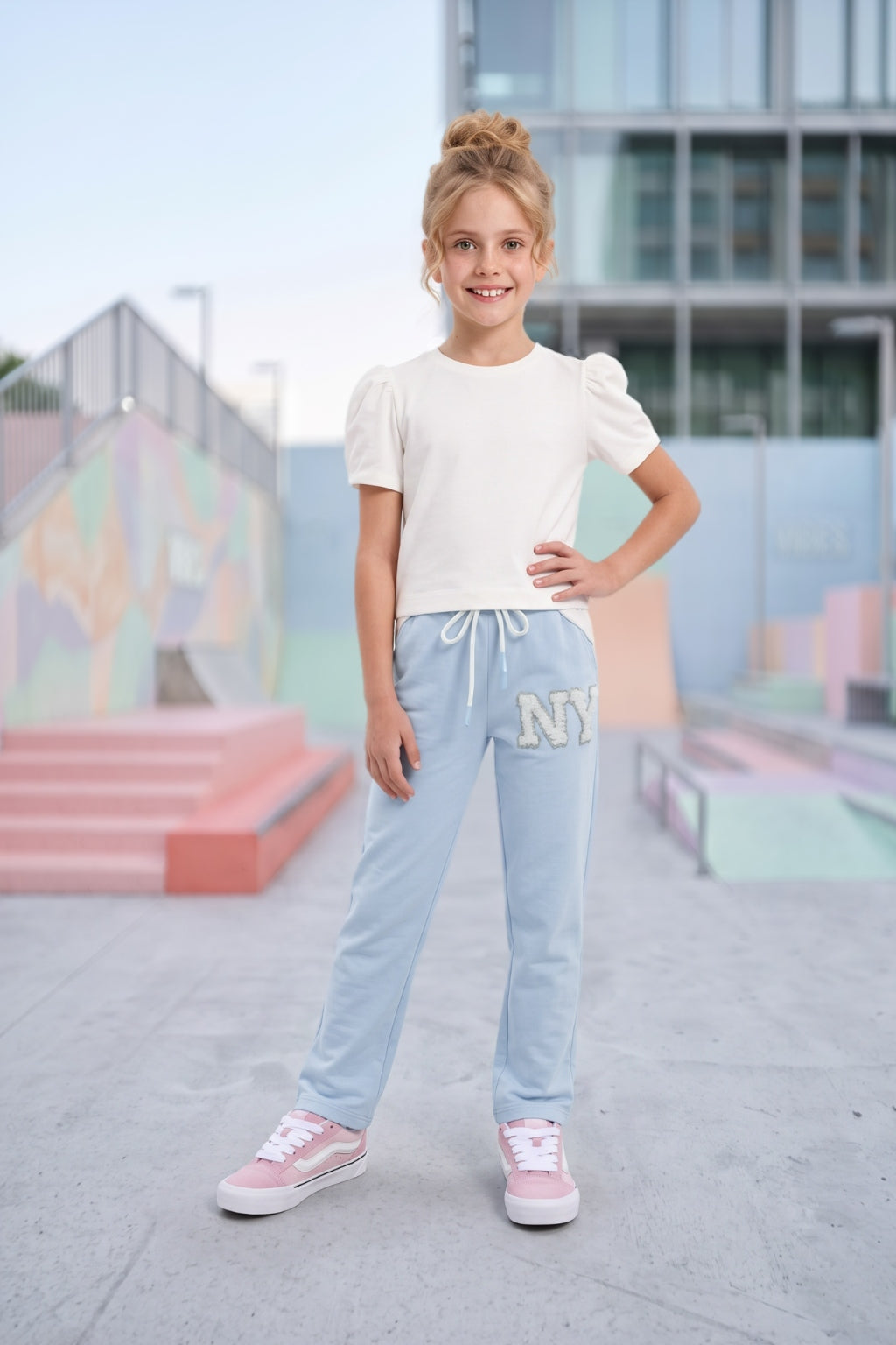 Pantalón de Niña Azul