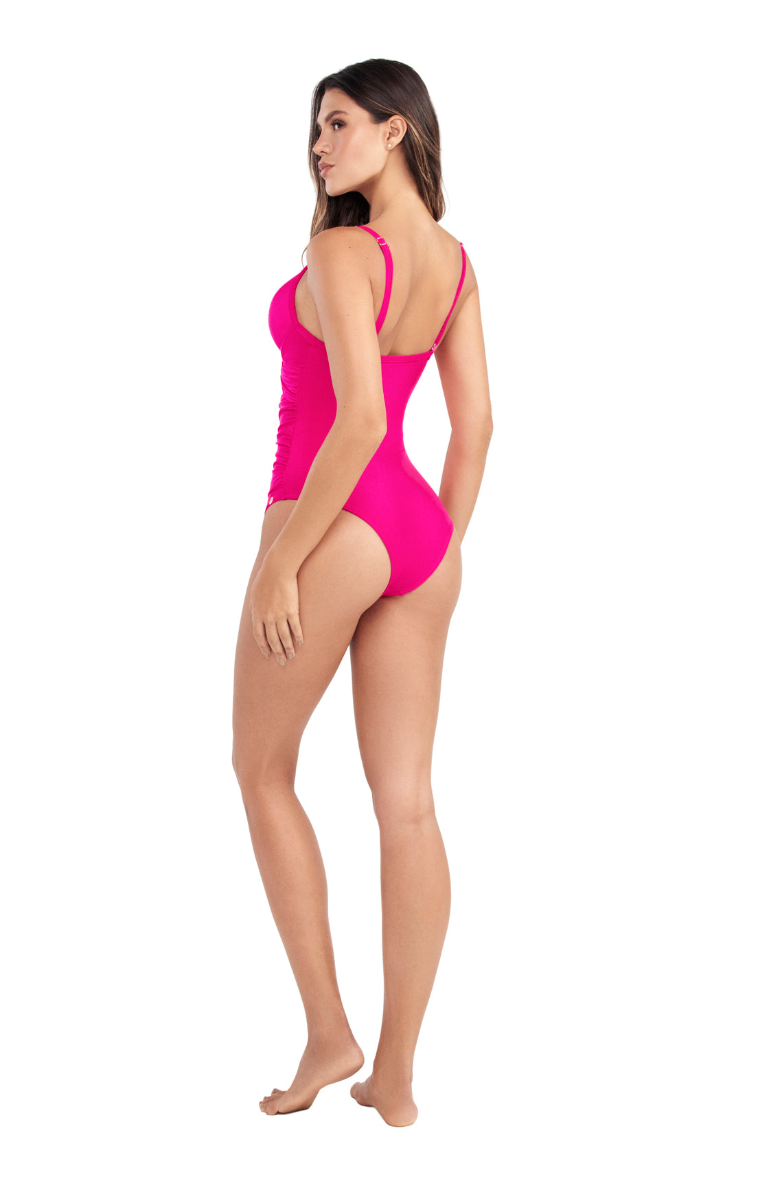 Vestido de Baño Entero Fucsia Diseño Favorecedor para la Silueta
