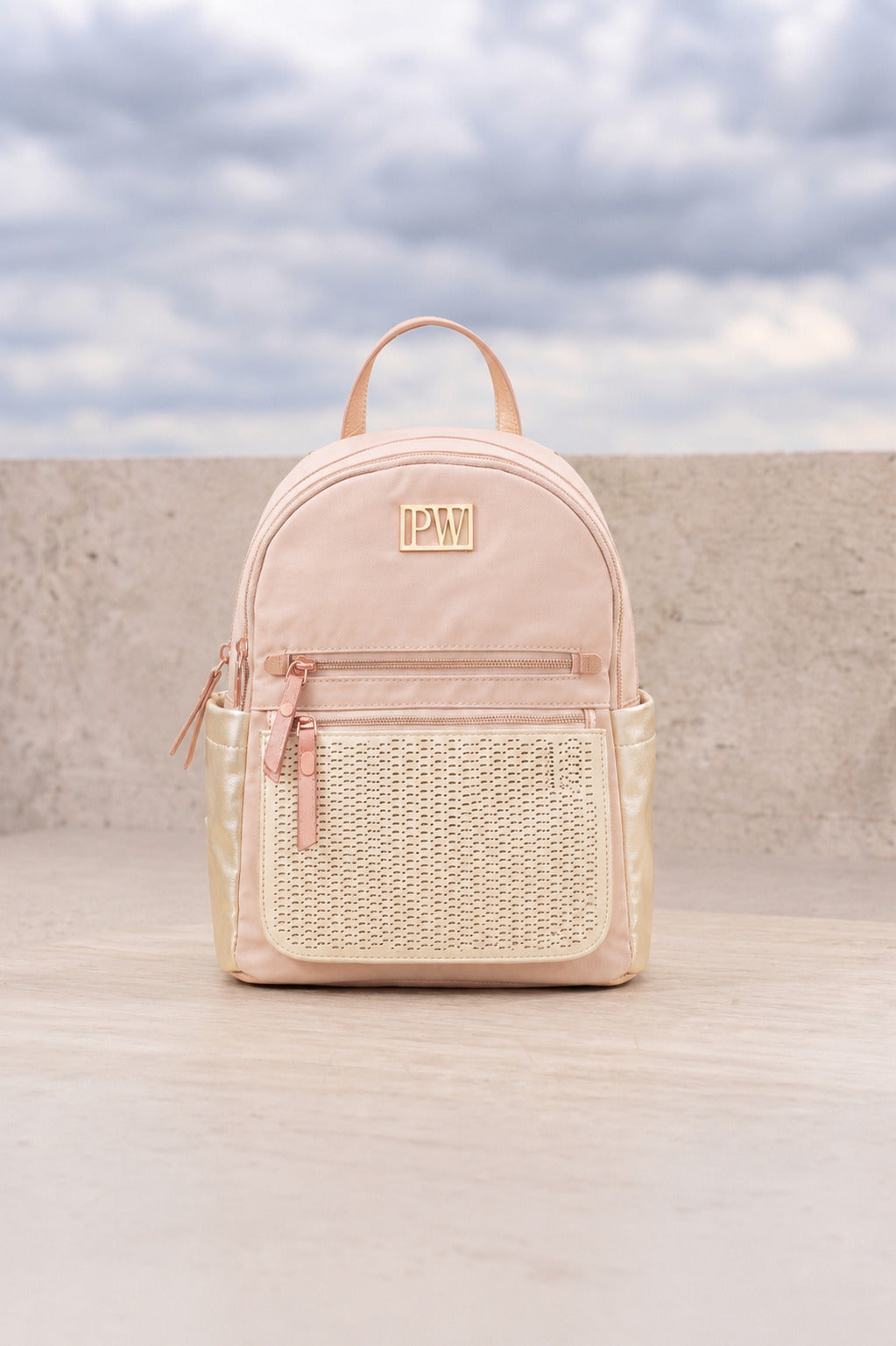 Morral en Napa con Zipper Bolsillos Internos