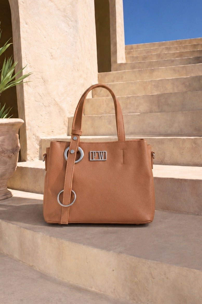 Bolso en Napa con Zipper Bolsillos Internos