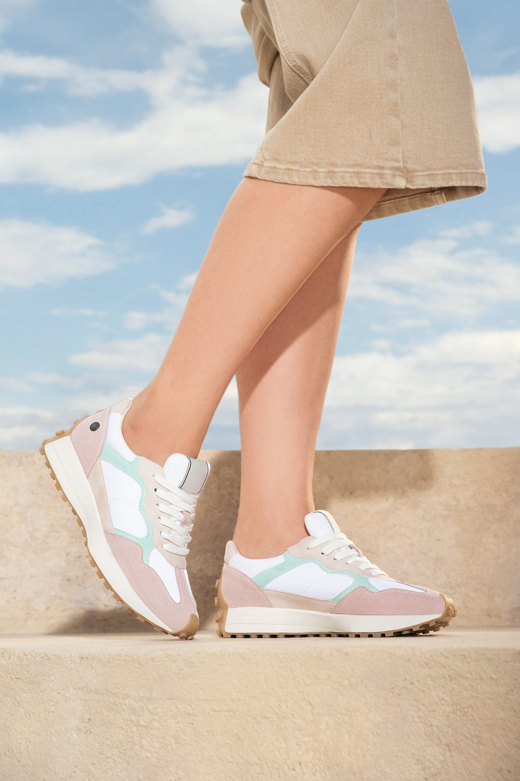 Tenis en Lona Apliques en Nobuck