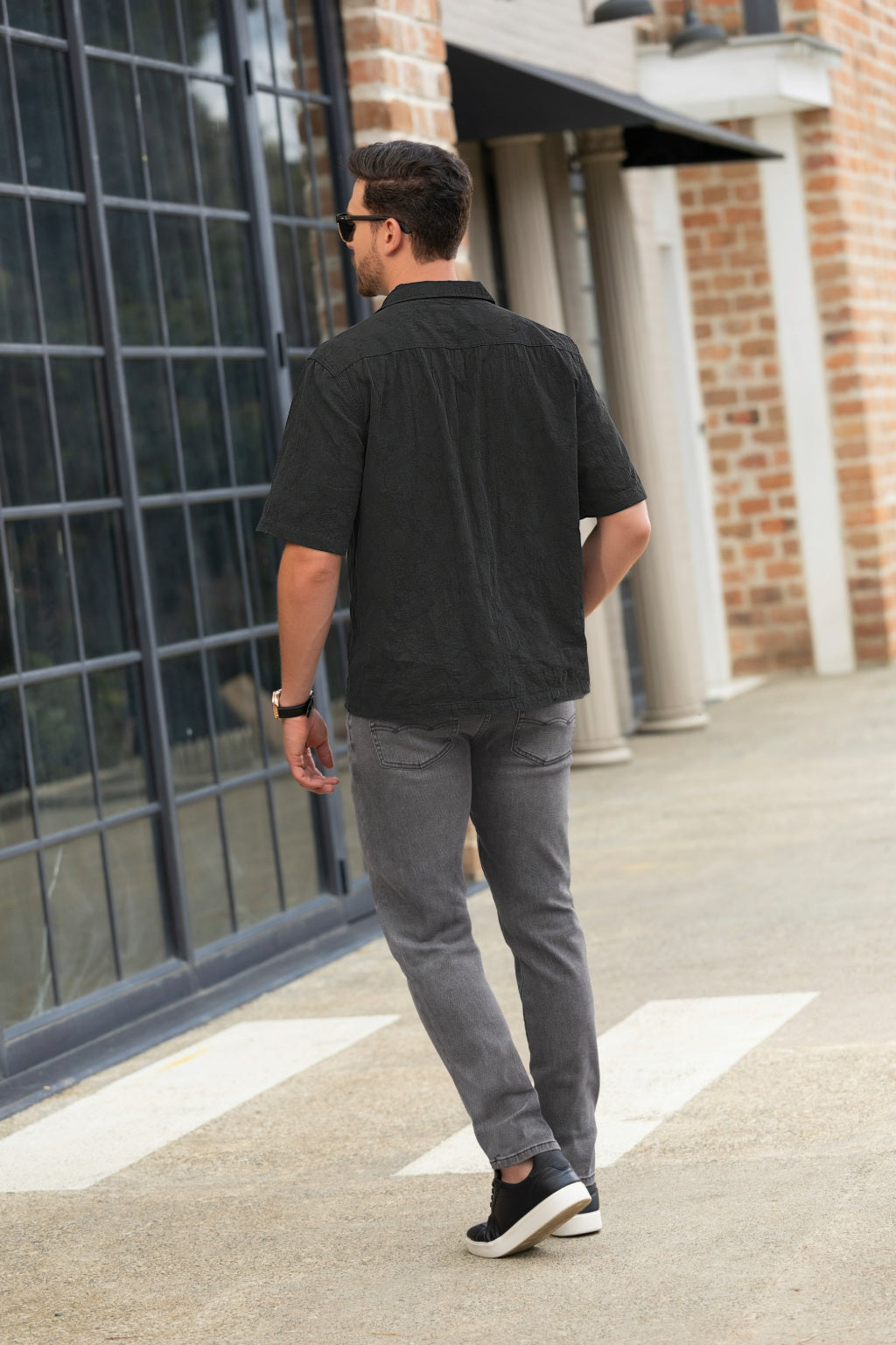 Jeans Bota Slim Gris para Hombre Boccelli - foto 2