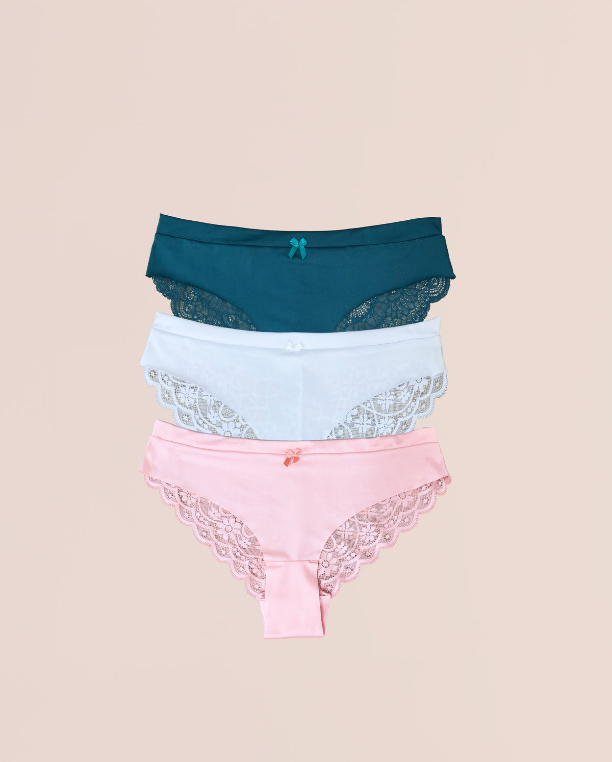 Panty Paquete x 3 Tiro Medio