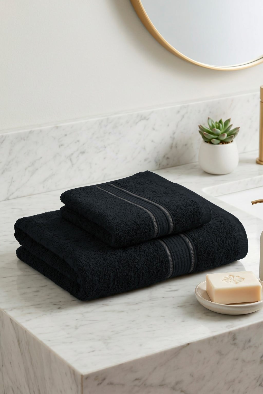 Paño Elegant Home Estilo Senda Negro